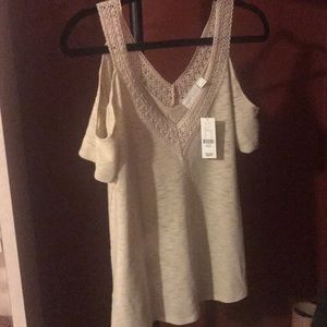 Off the shoulder cotton tank